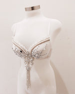 Diamond Peacock, Bridal Bra, Bridal Lingerie, EDC Outfit, Rave Bra