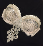 Diamond Snow Bra, Rave Bra, Bridal, Lingerie, Bridal Bra, Wedding