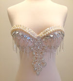 Diamond Snow Bra, Rave Bra, Bridal, Lingerie, Bridal Bra, Wedding