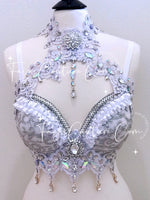 Bridal White inspired Br, Rave wear, EDC, Music festival, Cosplay, Halloween costumes